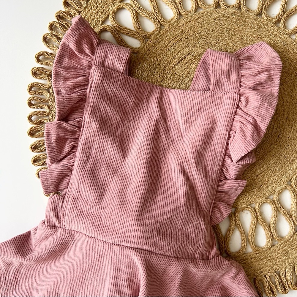 Reverie Threads Cassia Pink Corduroy Dress - Picture 2 of 6